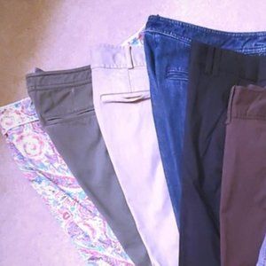 Talbots, Loft, Liz Claiborne shorts black tan bundle of 6